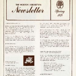 The Morton Arboretum Newsletter, Spring 1974
