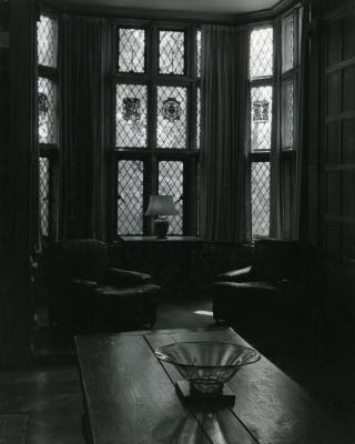 Founder's Room, bay and leaded glass windows