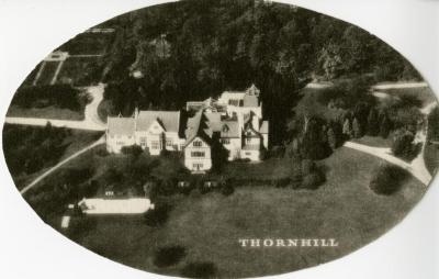 Morton Residence at Thornhill, aerial view