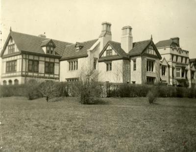 Morton Residence at Thornhill, south view from lawn