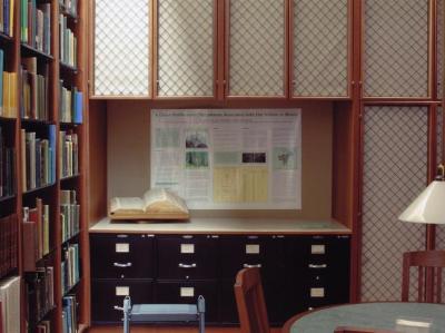 Sterling Morton Library, Reading Room, southwest corner with vertical files