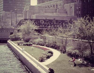 Chicago River Garden, between Randolph and Washington St.