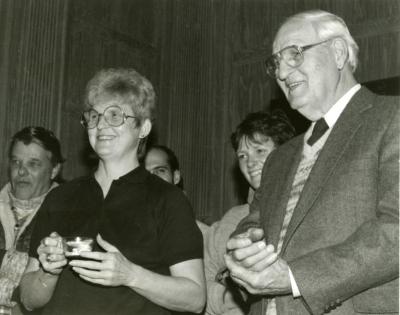 Clarence E. Godshalk's 90th birthday celebration scrapbook: Nancy and Walter Eickhorst