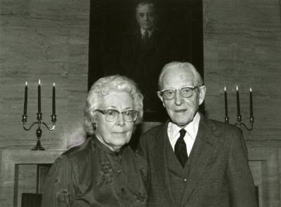 Clarence E. Godshalk's 90th birthday celebration scrapbook: Margaret and Clarence Godshalk