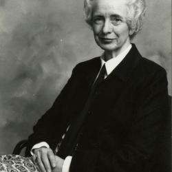 Helen Langrill, seated portrait