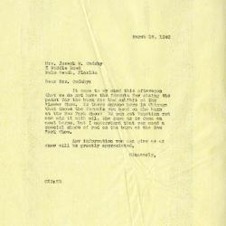 1940/03/18: Clarence E. Godshalk to Jean M. Cudahy