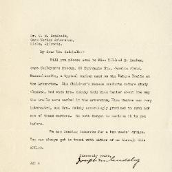 1941/08/04: Joseph M. Cudahy to Clarence E. Godshalk
