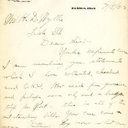 1923/07/08: John McDorman to H. D. Wyllie