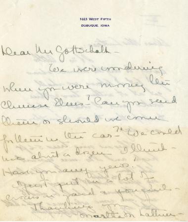 1932/09: Martha Lattner to Clarence E. Godshalk