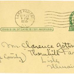 1935/09/29: Mrs. Sterling Morton to Clarence Godshalk