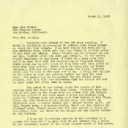 1937/03/12: C.E. Godshalk to Mrs. Joy (Margaret) Morton