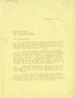 1935/03/30: Clarence Godshalk to Mrs. Joy Morton