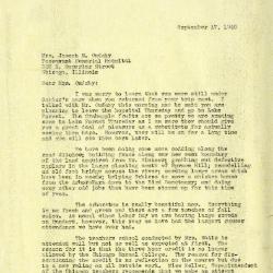 1940/09/17: Clarence E. Godshalk to Jean M. Cudahy