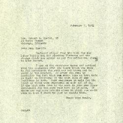 1941/02/07: Clarence Godshalk to Mrs. Ernest Hamill