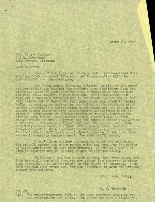 1955/03/10: Clarence Godshalk to Mrs. Victor Zurcher (Suzette Morton Davidson)