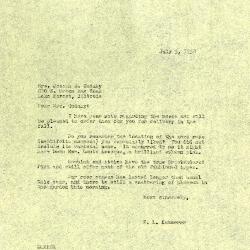 1950/07/05: E. Lowell Kammerer to Jean M. Cudahy