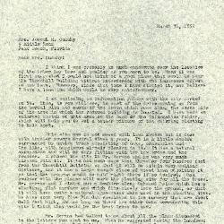 1952/03/31: Clarence E. Godshalk to Jean M. Cudahy