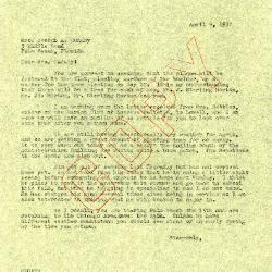 1952/04/09: Clarence E. Godshalk to Jean M. Cudahy