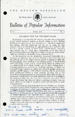 1959/10: Bulletin of Popular Information (The Morton Arboretum)