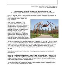 Big Bugs Exhibition Press Release