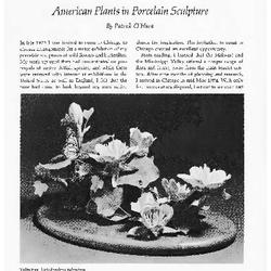 American Plants in Porcelain Sculpture