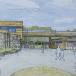 Rendering of the Visitor Center Entrance