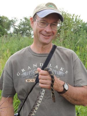 Adult Education, Birds and Wildlife, Denis Kania with Snake