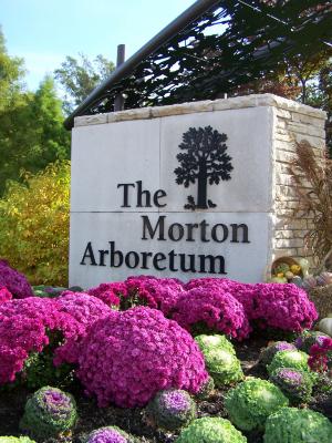 The Morton Arboretum Sign at Entrance