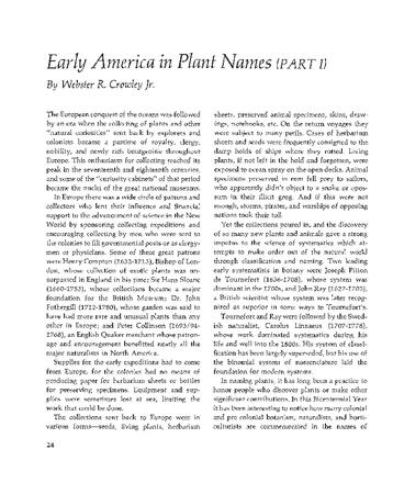 Early America in Plant Names (Part I)