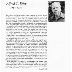 Alfred G. Etter 1919-1978