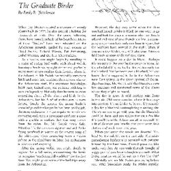 The Graduate Birder