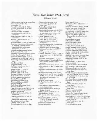 Three-Year Index 1974-1976, Volumes 10-12/ The Plant Information Bulletin Three-Year Index, Numbers 1-11