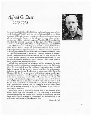 Alfred G. Etter 1919-1978