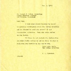 1933/12/04: E. L. Kammerer to Robert J. Usher