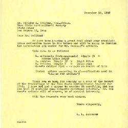1949/12/14: E. L. Kammerer to William H. Collins