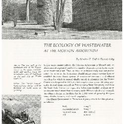 The Ecology of Wastewater at the Morton Arboretum