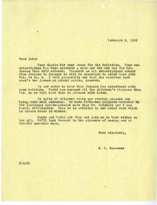 1949/02/04: E. L. Kammerer to John