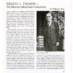 Ernest J. Palmer – The Morton Arboretum Connection