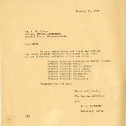 1930/01/28: E. L. Kammerer to E. H. Wilson