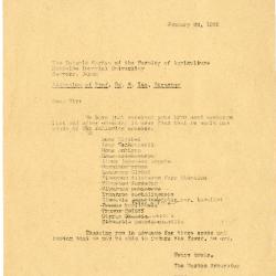1930/01/22: Botanical Assistant (E. L. Kammerer) to Prof. Dr. S. Ito