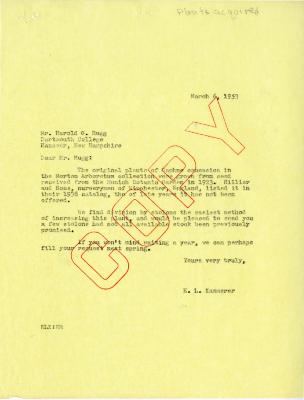 1953/03/06: E. L. Kammerer to Harold Rugg