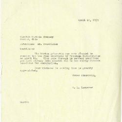 1953/04/17: E. L. Kammerer to Wayside Gardens Co. c/o Mr. Gruelleman
