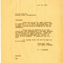 1932/10/24: E. L. Kammerer to the Arnold Arboretum