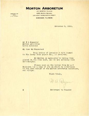 1930/12/08: N. A. Bryan to E. L. Kammerer