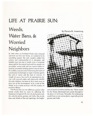 Life at Prairie Sun: Weeds, Water Bans, & Worried Neighbors