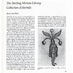 The Sterling Morton Library Collection of Herbals