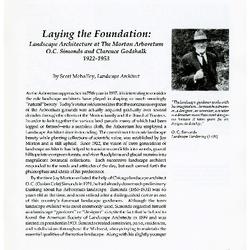 Laying the Foundation: Landscape Architecture at The Morton Arboretum, O.C. Simonds and Clarence Godshalk, 1922-1953