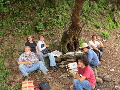 Researchers on a collecting trip in Durango, Mexico