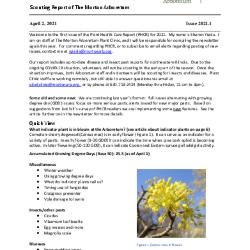 Plant Health Care Report: Issue 2021.1