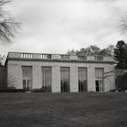 Thornhill Conference Center, view of lecture room exterior from south lawn